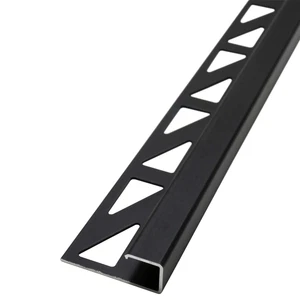 250cm Fliesenschiene Alu (eloxiert) 12,5mm Eckprofil Quadratprofil Fliesenprofil - Bild 1 von 7