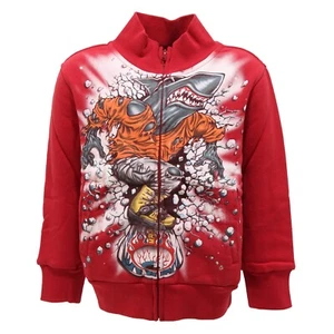 1819T felpa bimbo rosso scuro MAUI & SONS felpe kid sweatshirt - Bild 1 von 4
