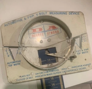 DURKEE ATWOOD FAN V-BELT BELT LENGTH FINDER MEASURING TOOL VINTAGE - Picture 1 of 2