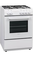 FINLUX Cucina a Gas 4 Fuochi Forno Elettrico 60x60 cm Bianco FXMC55