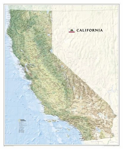 National Geographic California Wall Map - Laminated (33.5 X 40.5 In) - Image 1 of 1