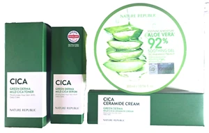 Nature Republic CICA Green Derma Mild CICA+Aloe Vera 92% Soothing Gel - Picture 1 of 15