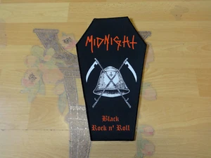 Midnight Coffin Back Patch Back Shape Patch Black Metal 666 Satanic Venom Hate x - Bild 1 von 1