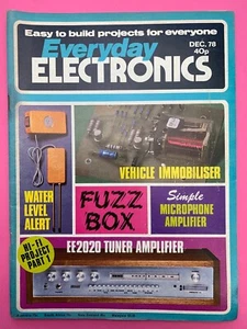 Everyday Elektronik Dezember 1978 Easy To Build Projekte Magazine - Bild 1 von 3