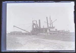 Charles W. Davis Boat ~ Original Antique Glass Negative ~ Milford, DE Estate - Picture 1 of 2
