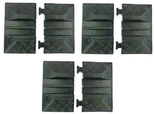 6x Endstück für 2 Kanal ECO Auto / LKW Kabelbrücke Überfahrschutz Schlauchbrücke - Bild 1 von 12