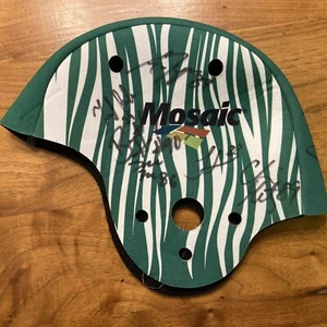 SASKATCHEWAN ROUGHRIDERS AUTOGRAPH SIGNED MOSAIC WATERMELON HAT HELMET CFL - Picture 1 of 3