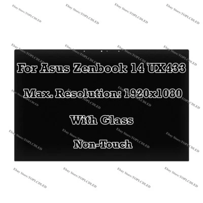14" Asus Zenbook 14 UX433FA FHD LCD LED AnzeigeNicht Berühren Panel Bildschirm - Bild 1 von 4