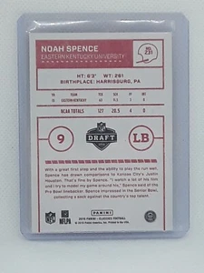 Noah Spence 2016 Classics Football - Red Back RC #231 - Eastern Kentucky - Picture 1 of 2