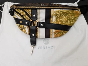 Versace Multi-Print Harness Belt Over Shoulder Bag Bum Bag - Picture 1 of 6