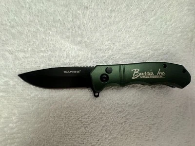 Cuchillos Sarge SK-827 Cuchillo de bloqueo táctico de bolsillo plegable verde acero inoxidable Foto 1 de 4