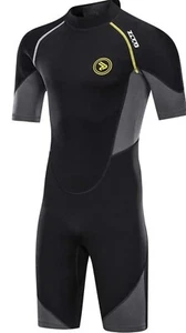 Men'S Wetsuits 1.5/3Mm Premium Neoprene Back Zip Shorty Dive Skin for Spearfishi - Picture 1 of 1