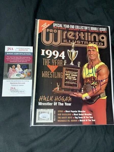 JSA COA ~ Hulk Hogan Signed Magazine 1994 Wrestler Of The Year WWF WWE WCW - Picture 1 of 9