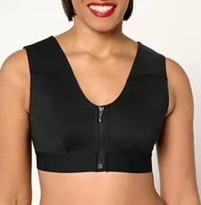 Tommie Copper Shoulder Support Bra with Front Zipper Women Size Large NWT - Picture 1 of 12