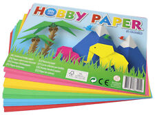 Bastelpapier bunt 5 Farben Mix A5 100 Blatt Papier Basteln Bastel Pappe  110g/m²