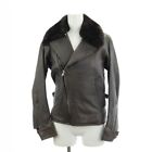 Haversack Deerskin Leather Jacket Riders Blouson Faux Fur with Collar 0 Used