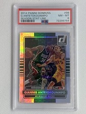2014 Donruss Giannis Antetokounmpo PSA 8 Stat Line /339 Bucks Pop 4 (7 Higher)