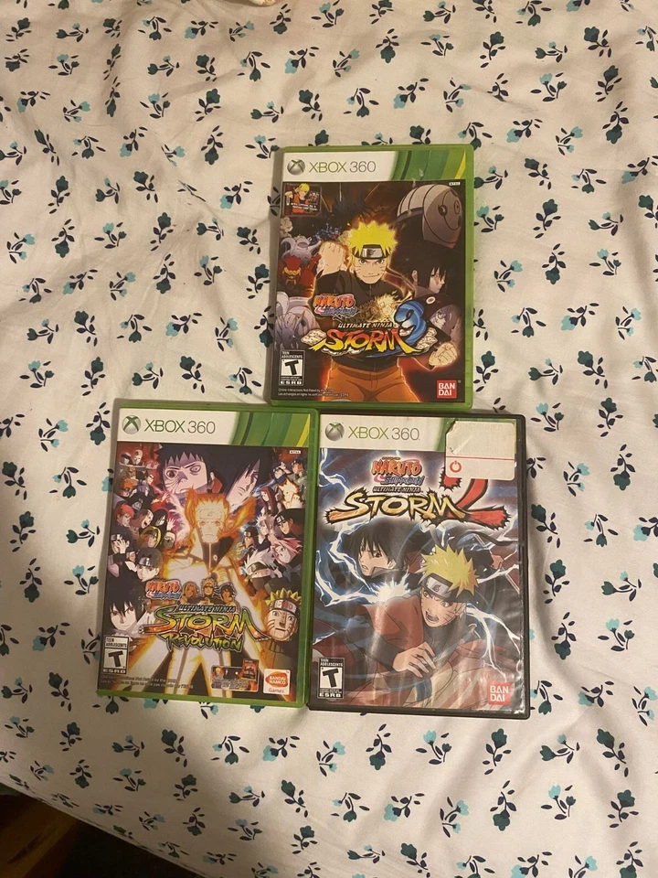 Naruto Shippiden “Ultimate Ninja Storm Revolution&2&3” Xbox 360 2007 Tested - Image 1 of 1