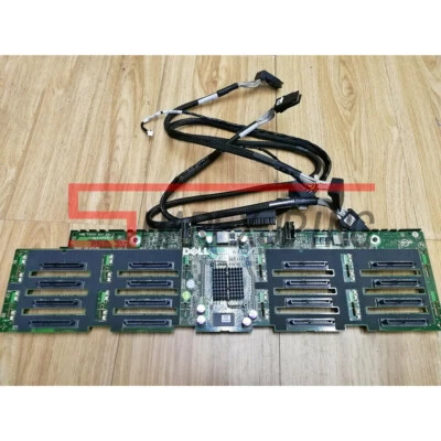 1PCS Dell R910 16 X 2.5" Slot Hard Drive Backplane J565K 0J565K With Cable Used - Image 1 of 3