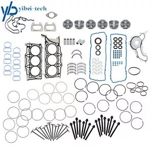 Rebuild Pistons Gasket Bearing Set For 11-16 Ram Chrysler Dodge Jeep 3.6L Engine - Picture 1 of 20