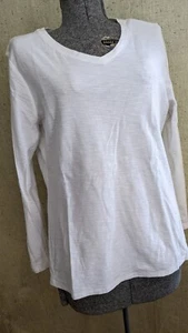 Faded Glory L/S V-neck Shirt Woman's Size L 12  14 - Picture 1 of 5
