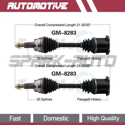 Front CV Axle Shaft Assembly Fits 2003 2004 2005 2006 Chevrolet Express 1500 - Image 1 of 2