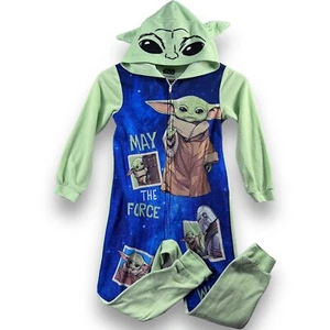 Star Wars Mandalorian Baby Yoda Pajamas Boys 6/7 May The Force Be With Yo - Picture 1 of 8