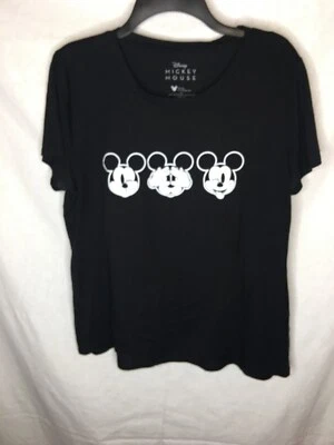 Disney Mickey Mouse Youth T-Shirt XL Short Sleeve Graphic Crew Neck Black #823 - Image 1 of 4