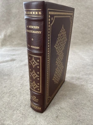 Franklin Library Masterpieces H L Mencken  A Mencken Chrestomathy NEAR MINT EM - Image 1 of 4