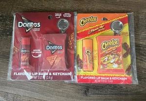 Doritos & Cheetos Lip Balm + Keychain Set Lot FUN Great Gift - Picture 1 of 5
