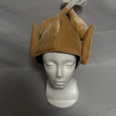 Divertido sombrero de pavo asado pierna baqueta vacaciones ridículo gorra cena chef Tom Bird Foto 1 de 4