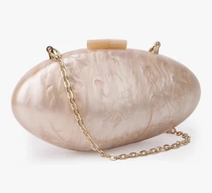 Acryl Abendtasche für Frauen Muschelförmige Clutch Geldbörsen für Frauen mit Kette... - Bild 1 von 13