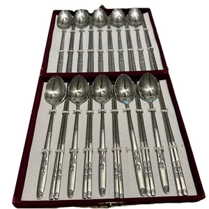 BSF Edelstahl Essstäbchen & Löffel Set Floral Koreanisch   - Bild 1 von 9