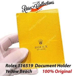 USED Usato Rolex Document Holder Daytona Beach 116519 Yellow - Imagen 1 de 2