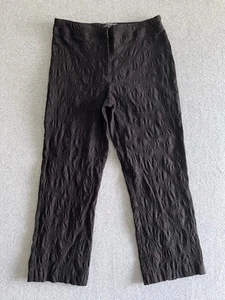 Tribal Stretch Extensible Pants "Favorite" Black Floral Jacquard Dress Size 8 - Picture 1 of 12