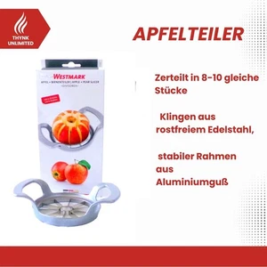 Apfelteiler, Birnenteiler, Apfelschneider, Obstteiler, Kerngehäuse Entferner, - Bild 1 von 9