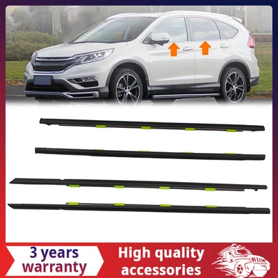 Outer Door Belt Weatherstrip Window Seal Molding Set For 96-00 Honda Civic Sedan — 第 1/4 张图片