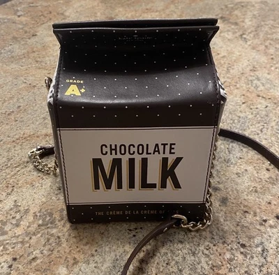 KATE SPADE CREME DE LA CREME 巧克力牛奶盒斜挎包钱包 — 第 1/4 张图片