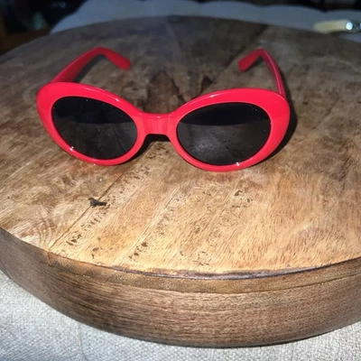 H & M Red Oval Sunglasses - Image 1 of 4
