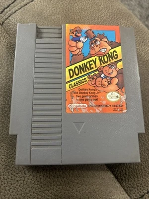 NES Donkey Kong Nintendo Game Donkey Kong Classics Tested Classic Works Great - Image 1 of 4