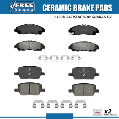 Pastillas de freno delanteras traseras de cerámica con herrajes para Buick Enclave Cadillac XT5 Blazer Foto 1 de 4