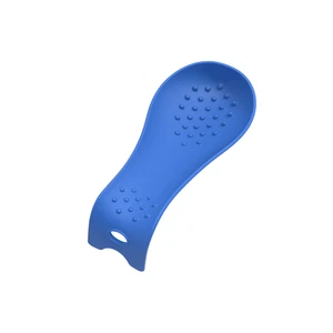 Kochblume Löffelablage aus Silikon in hellblau - Bild 1 von 3