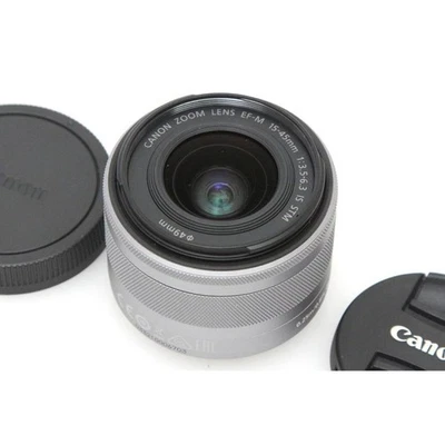 Canon EF-M15-45mm F3.5-6.3 IS STM [Plateado] - Buen Estado - Garantía de devolución de dinero Foto 1 de 4