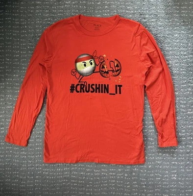 Big Boys Children's Place Halloween Long Sleeve T Shirt SZ XXL (16) Crushin It - Image 1 of 4