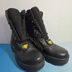 Men's Herman Survivors Commander Workboots Boot Black US Sz 10 Flaw - Picture 1 of 11