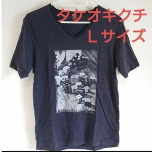 Takeo Kikuchi T-Shirt Gr. 3 L Größe Navy 100 Baumwolle - Bild 1 von 4