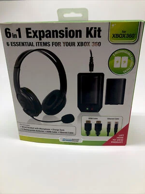 Dreamgear 6 In 1 Expansion Kit Wired Headset w/Microphone for Xbox 360  - Image 1 of 3
