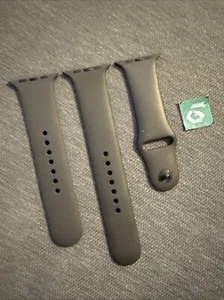 Correa deportiva Apple Watch 42 mm (44/45/49) genuina OEM gris S/M/L usada - Imagen 1 de 8