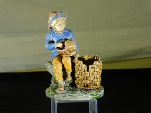 19c Brüder Urbach Majolika Überlauf Vase - Bild 1 von 13