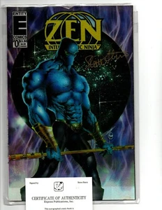 Signiert Steve Stern ZEN Intergalaktischer Ninja #0 HOLOCHROM EDITION + COA & Kunststoff - Bild 1 von 2